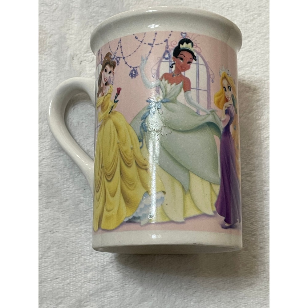 Disney Princess Mug Cinderella Aurora Belle Tiana Princesses Coffee Cup